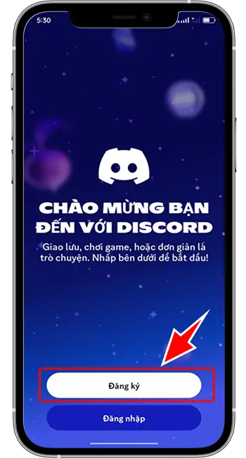 Bước 1: Chọn Đăng Ký